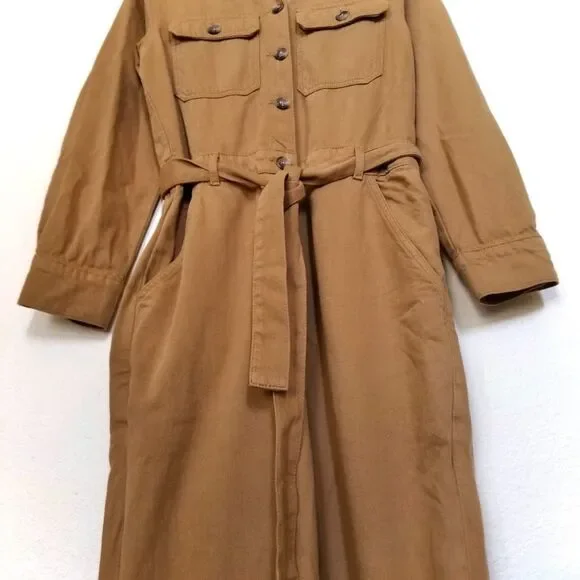 NWT Reformation Kendall Boiler Suit Coverall Utility Jumpsuit Desert Workwear 8